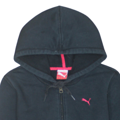 Womens UK Size 14 PUMA Black Full Zip Hoodie