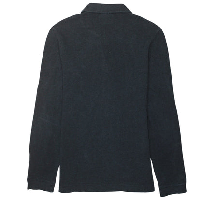 Lacoste Men's Black Slim Fit Long Sleeve Cotton Polo Shirt M