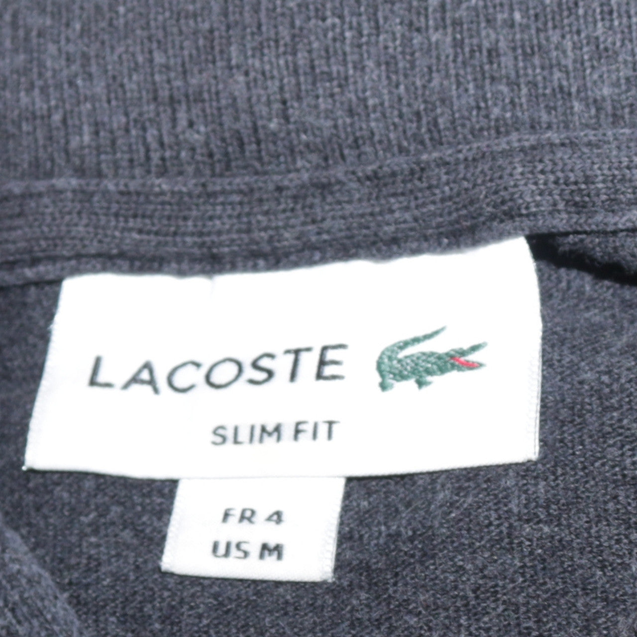 Lacoste Men's Black Slim Fit Long Sleeve Cotton Polo Shirt M