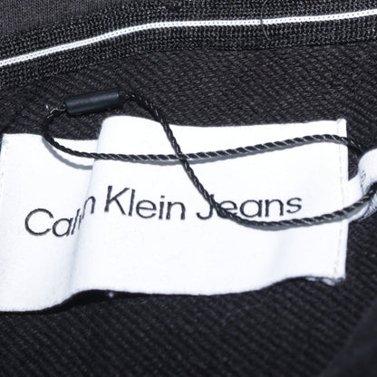 Calvin Klein Jeans Men's Black Pullover Hoodie Size M Logo Cotton