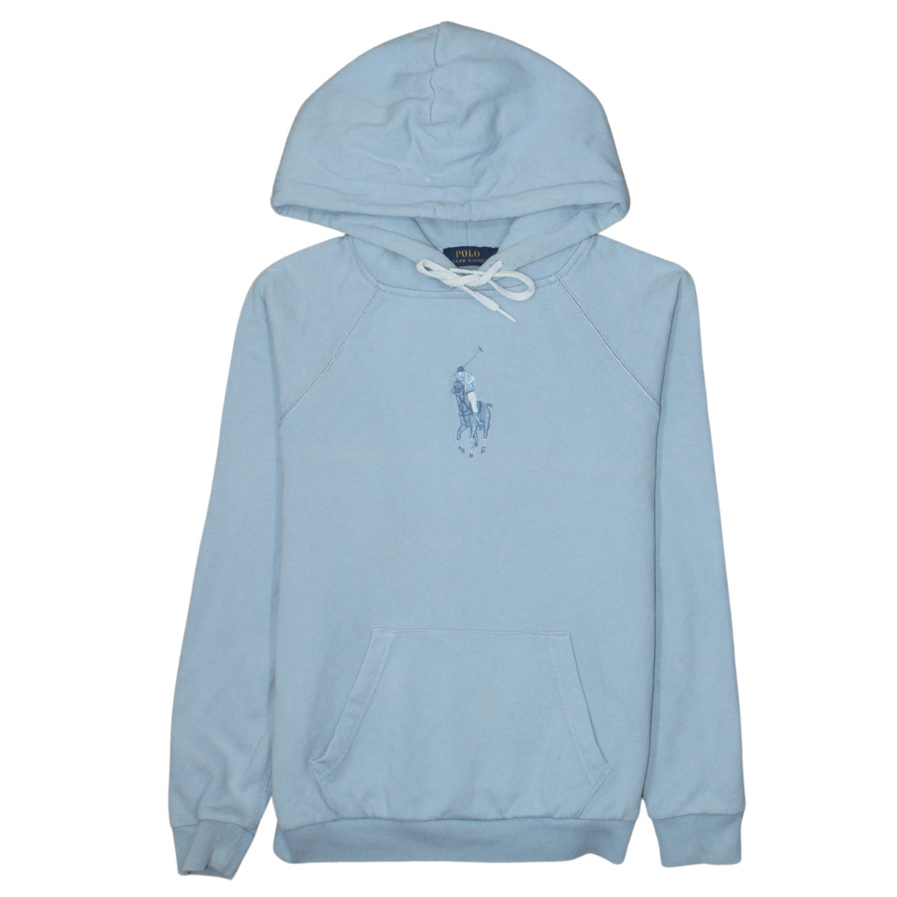 Womens UK Size XS Ralph Lauren Blue Pullover Hoodie