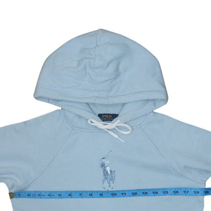 Womens UK Size XS Ralph Lauren Blue Pullover Hoodie