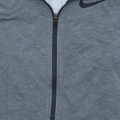 Nike Men's Grey Dri-FIT Full Zip Hoodie Size S