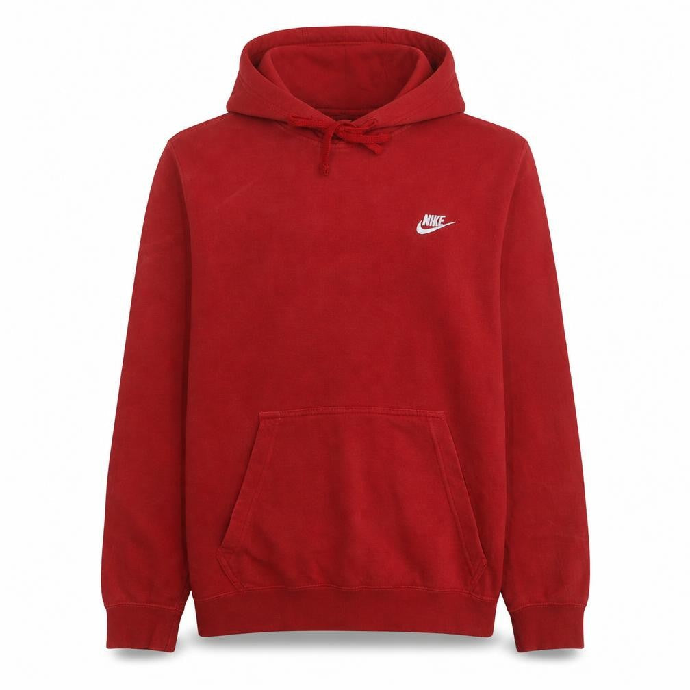 Nike Men's Red Pullover Hoodie Size M Fleece Sportswear