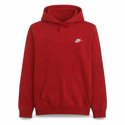 Nike Men's Red Pullover Hoodie Size M Fleece Sportswear