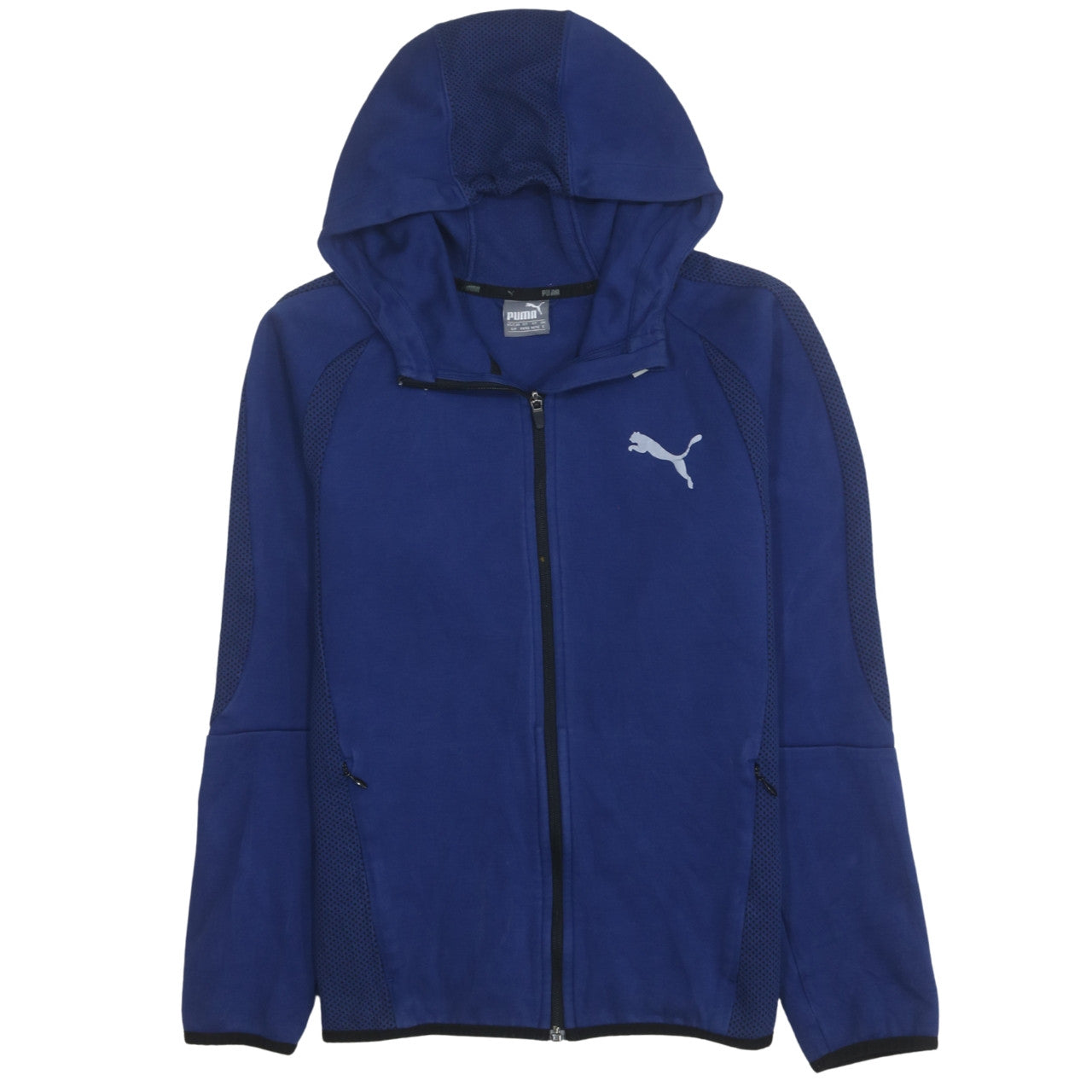 Mens UK Size S PUMA Blue Full Zip Hoodie