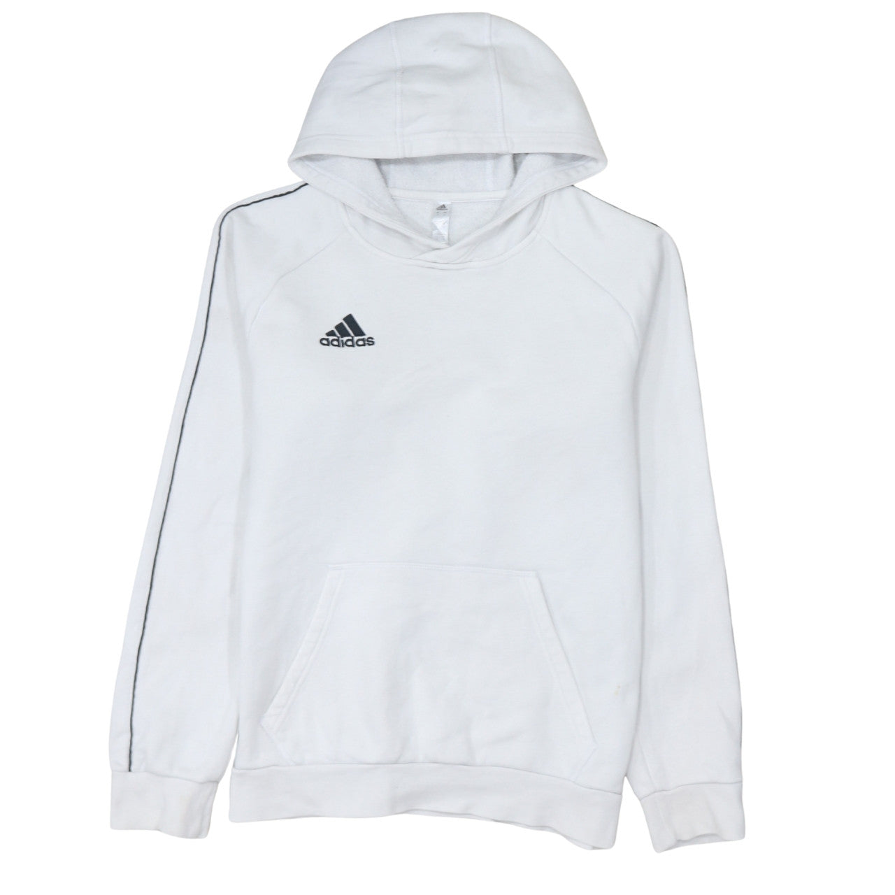 Mens UK Size S adidas White Pullover Hoodie