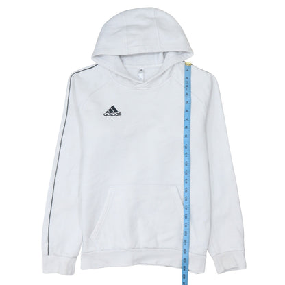 Mens UK Size S adidas White Pullover Hoodie