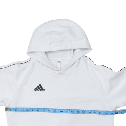 Mens UK Size S adidas White Pullover Hoodie