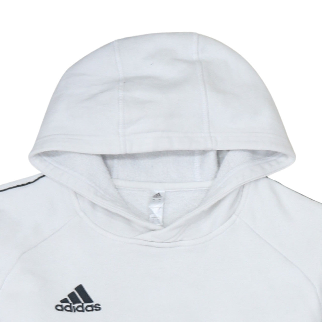 Mens UK Size S adidas White Pullover Hoodie