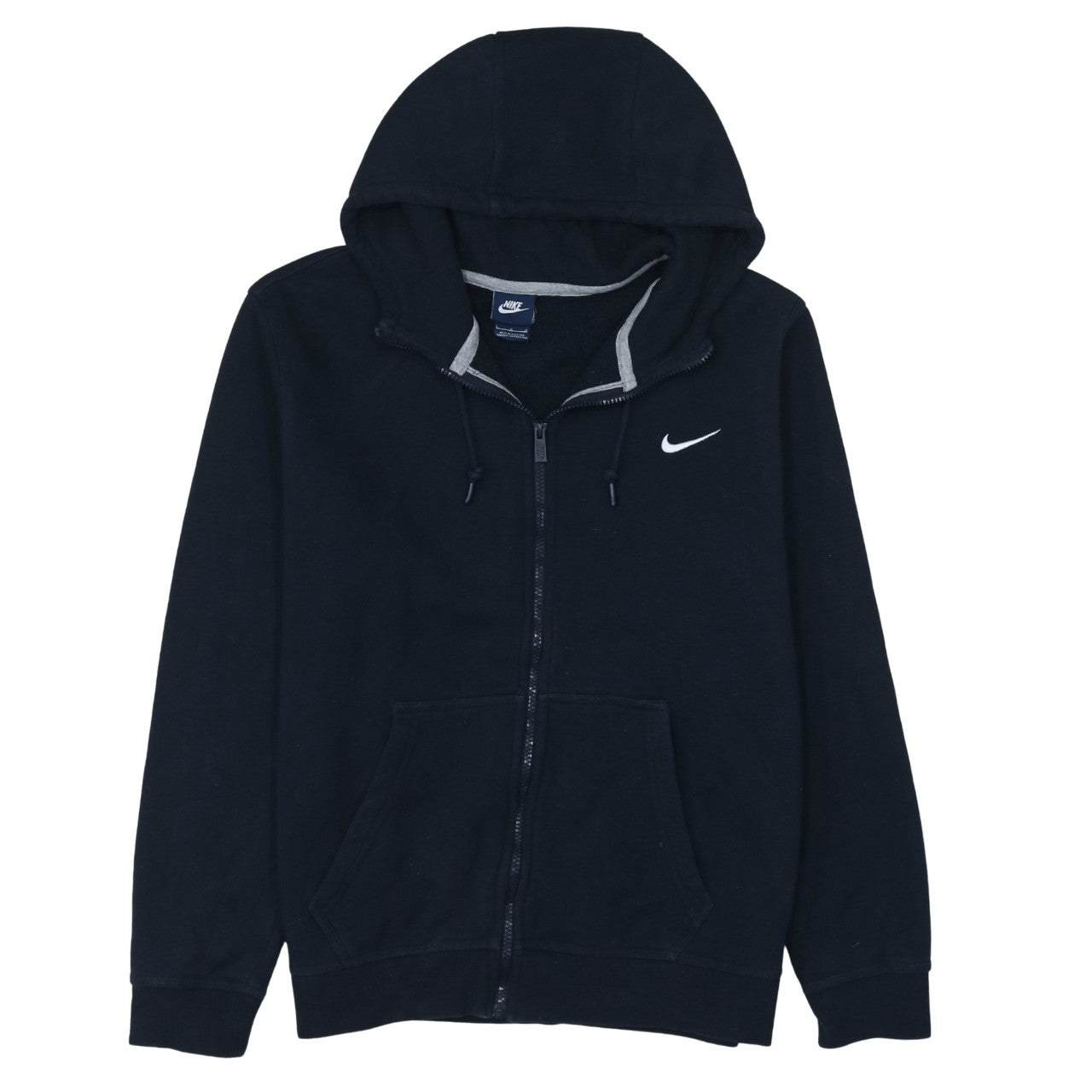 Mens UK Size L Nike Black Full Zip Hoodie