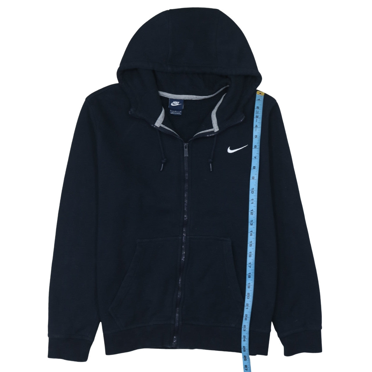 Mens UK Size L Nike Black Full Zip Hoodie