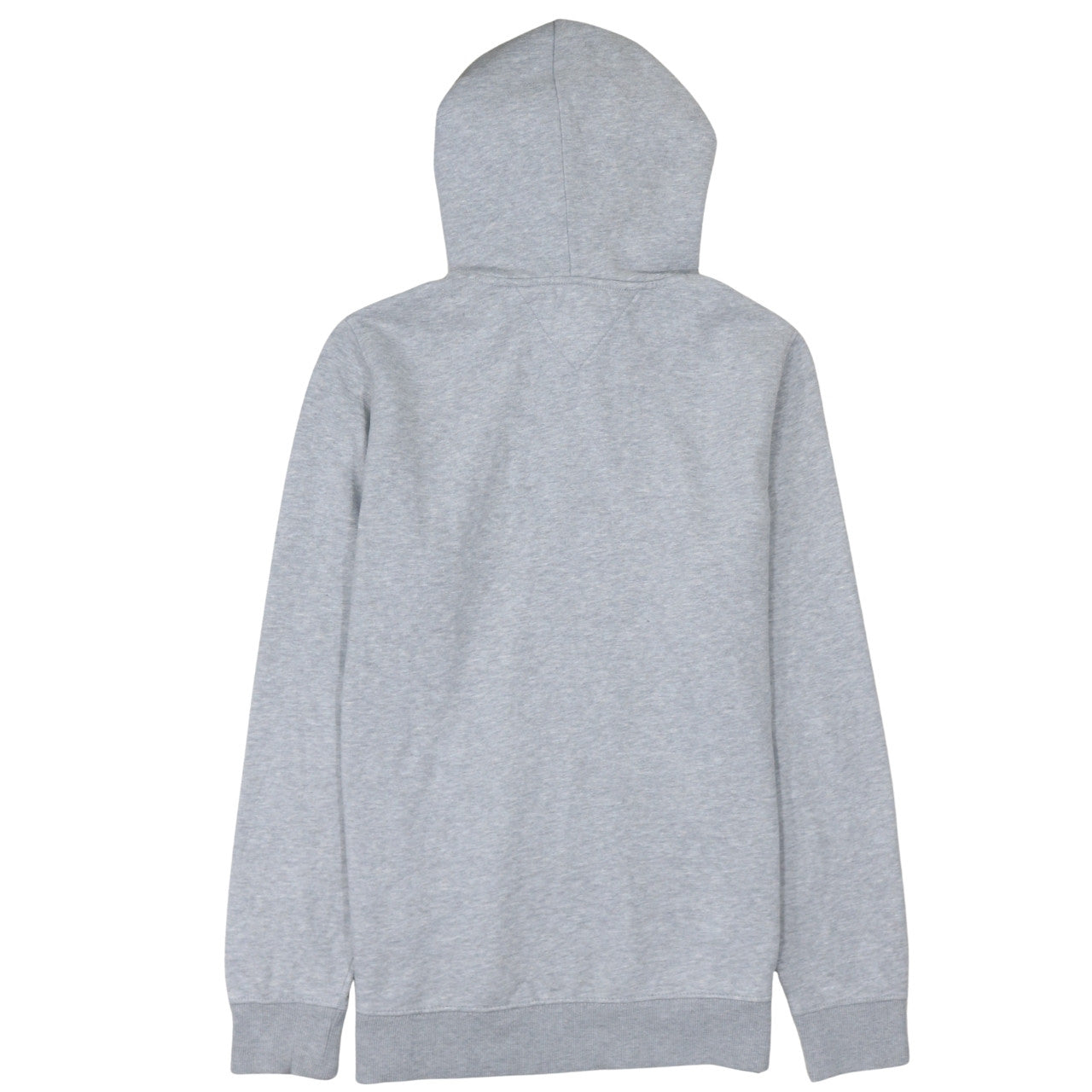Tommy Jeans Men Grey Pullover Hoodie L Classic Logo Cotton Blend