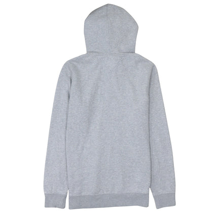 Tommy Jeans Men Grey Pullover Hoodie L Classic Logo Cotton Blend