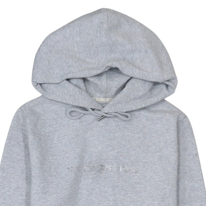 Tommy Jeans Men Grey Pullover Hoodie L Classic Logo Cotton Blend