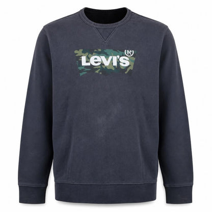Mens UK Size L Levi's Blue Pullover Sweatshirt