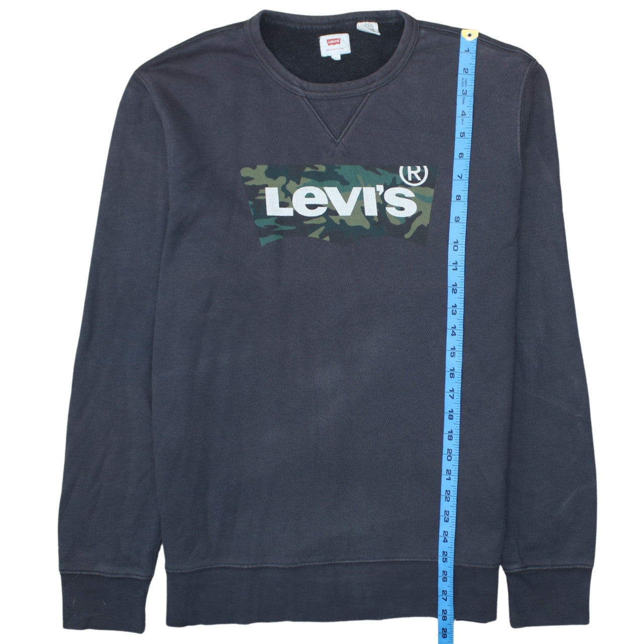 Mens UK Size L Levi's Blue Pullover Sweatshirt