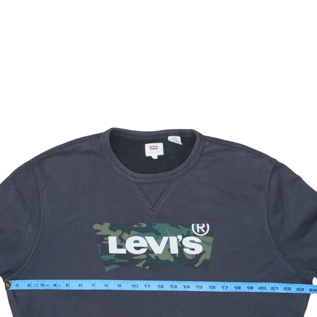 Mens UK Size L Levi's Blue Pullover Sweatshirt