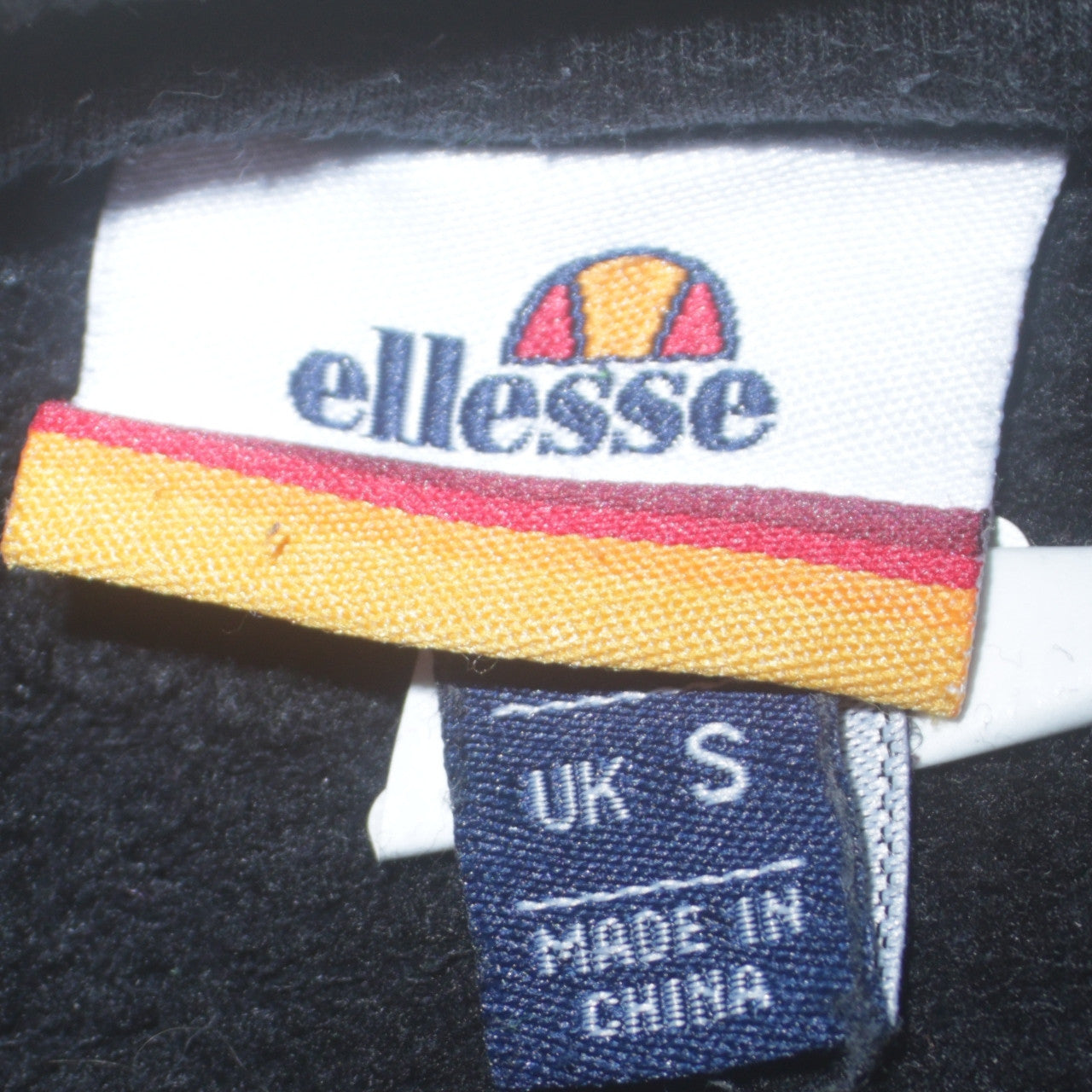 Mens UK Size S ellesse Black Pullover Sweatshirt