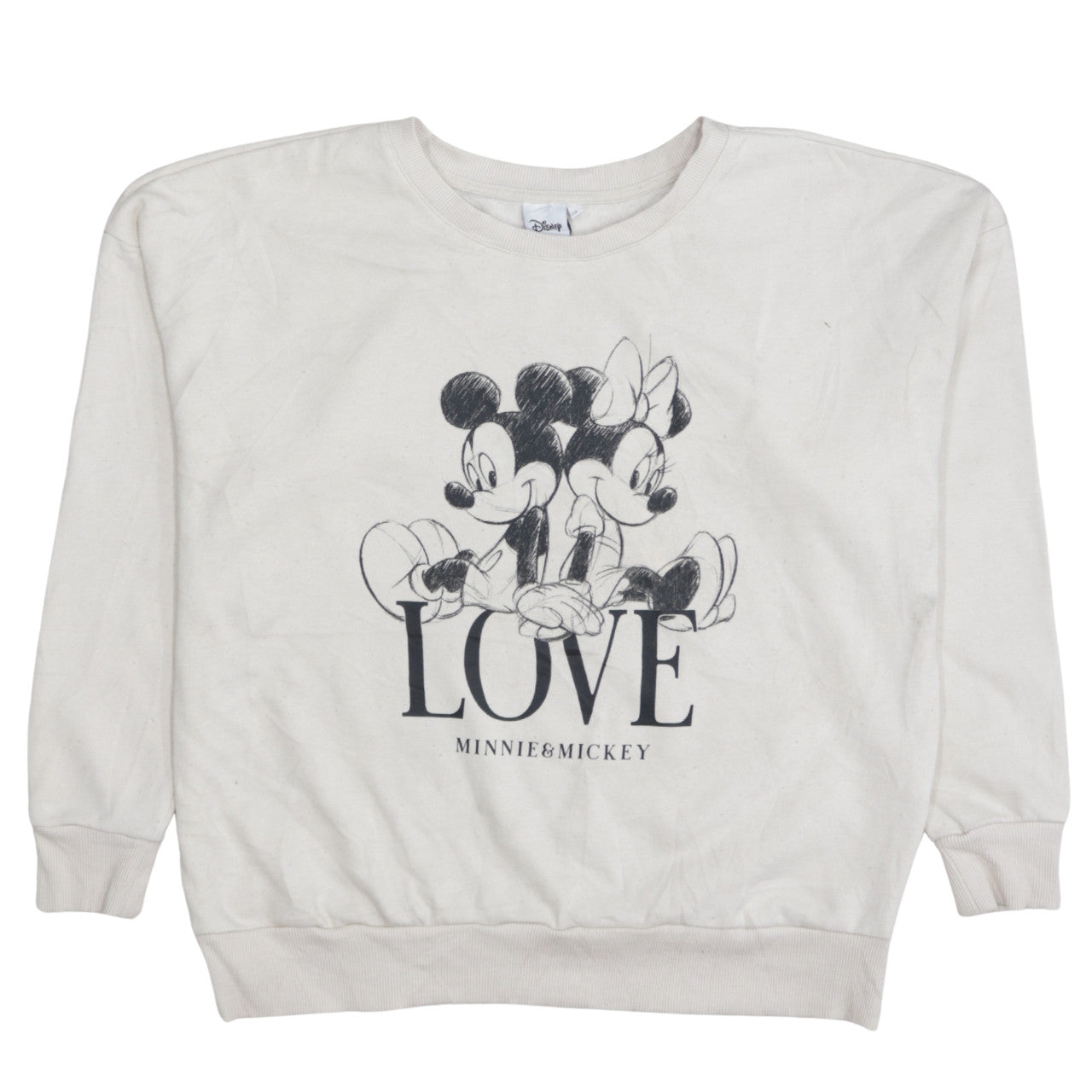 Womens UK Size M Disney Beige Pullover Sweatshirt