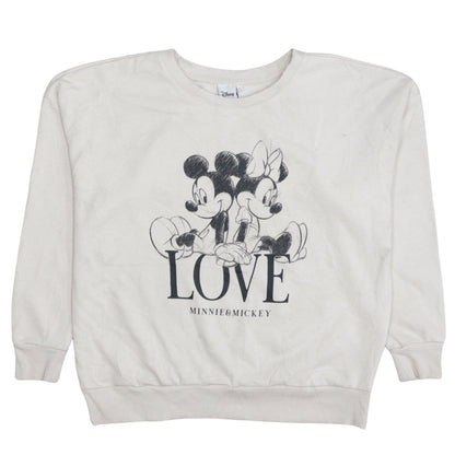 Womens UK Size M Disney Beige Pullover Sweatshirt