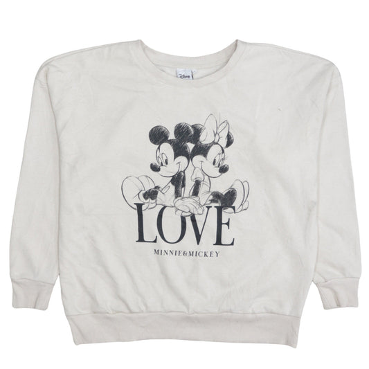 Womens UK Size M Disney Beige Pullover Sweatshirt