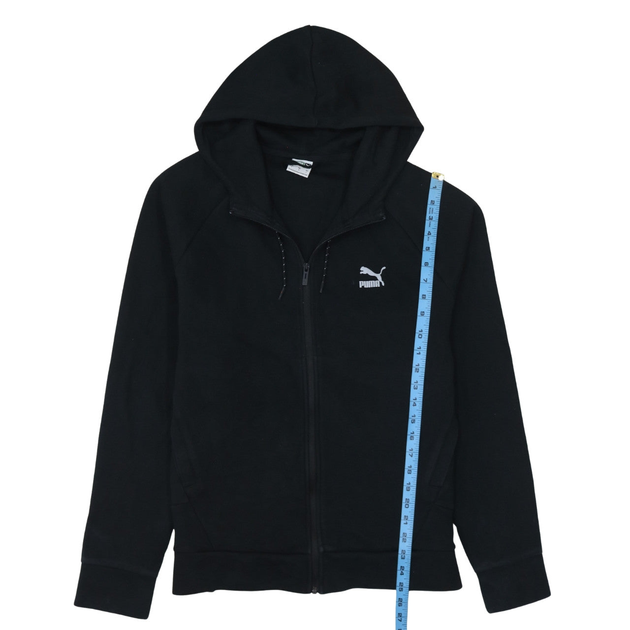 Mens UK Size L PUMA Black Full Zip Hoodie