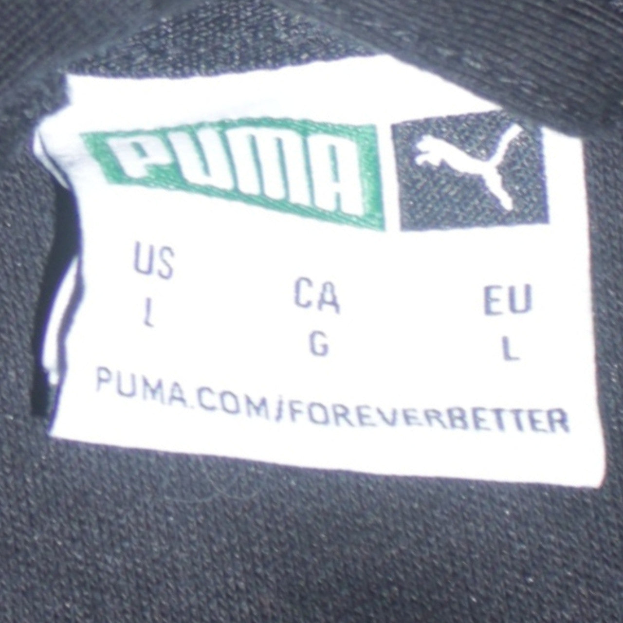 Mens UK Size L PUMA Black Full Zip Hoodie