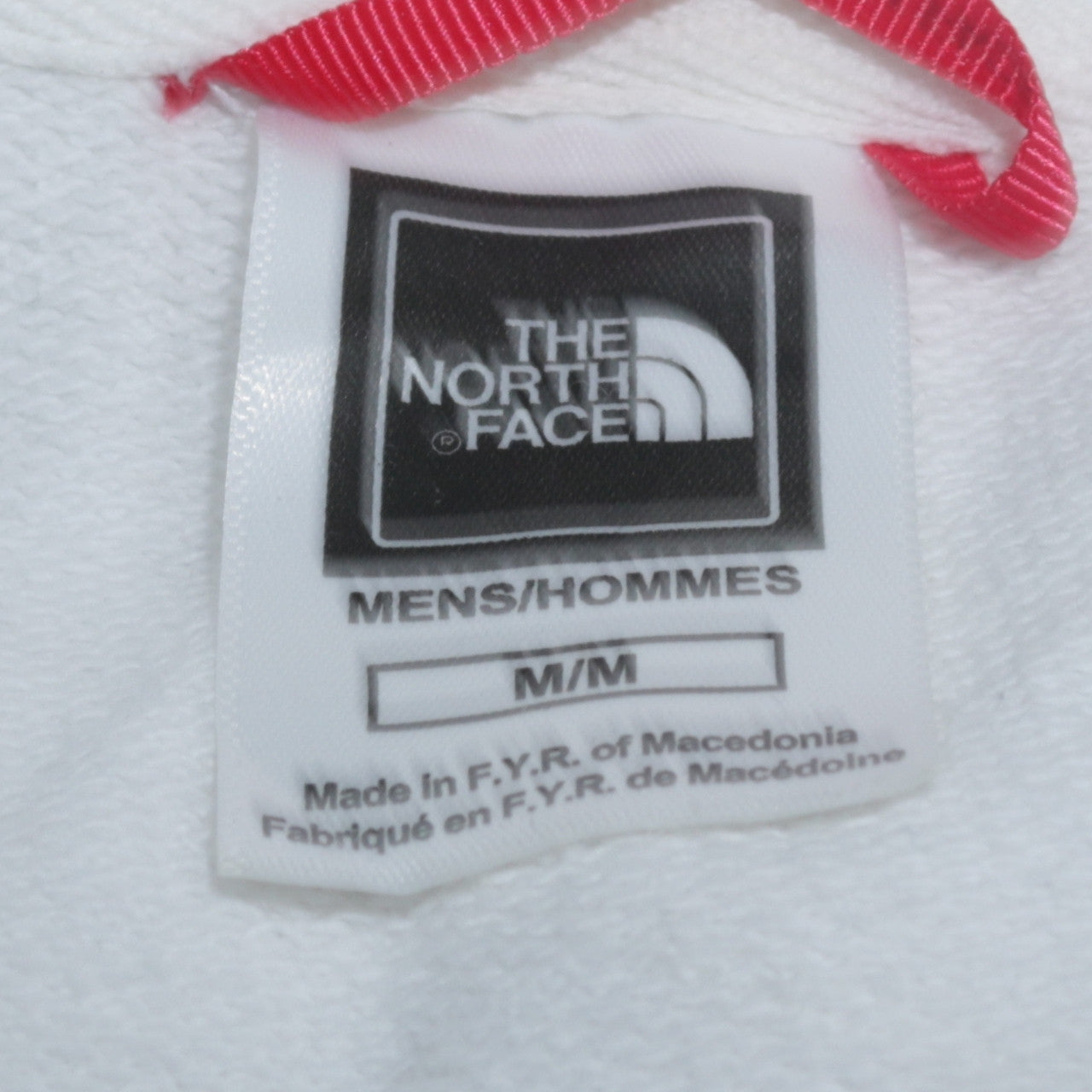 Mens UK Size M The North Face White Pullover Hoodie