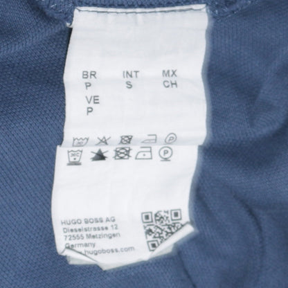 Hugo Boss Men's Blue Regular Fit Cotton Polo Shirt Size S