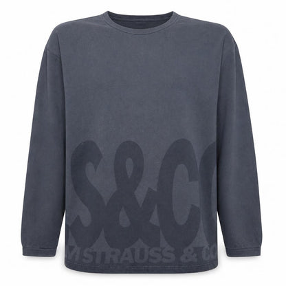 Levi's Men's Blue Graphic Logo Pullover Sweatshirt L