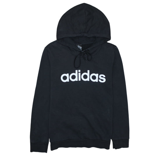 Womens UK Size M adidas Black Pullover Hoodie