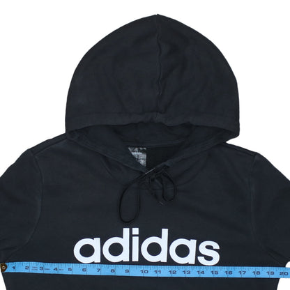 Womens UK Size M adidas Black Pullover Hoodie