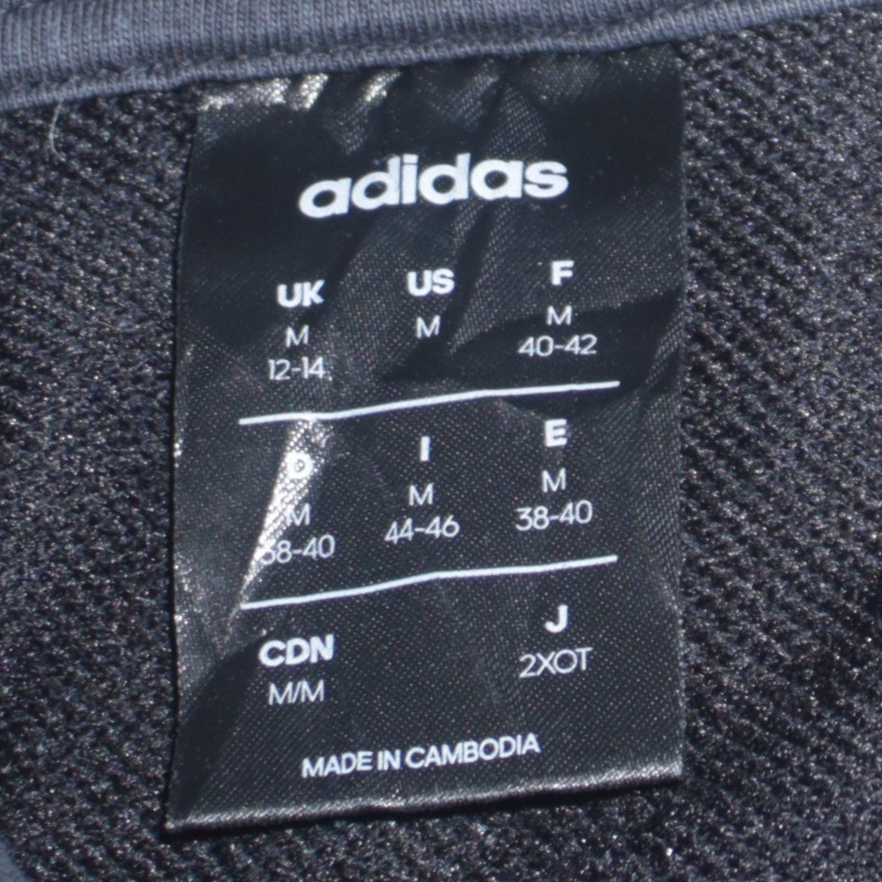 Womens UK Size M adidas Black Pullover Hoodie