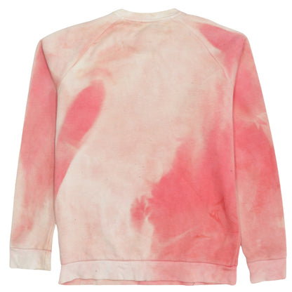 Adidas Womens Pink Tie Dye Crew Neck Sweatshirt Size S Primegreen