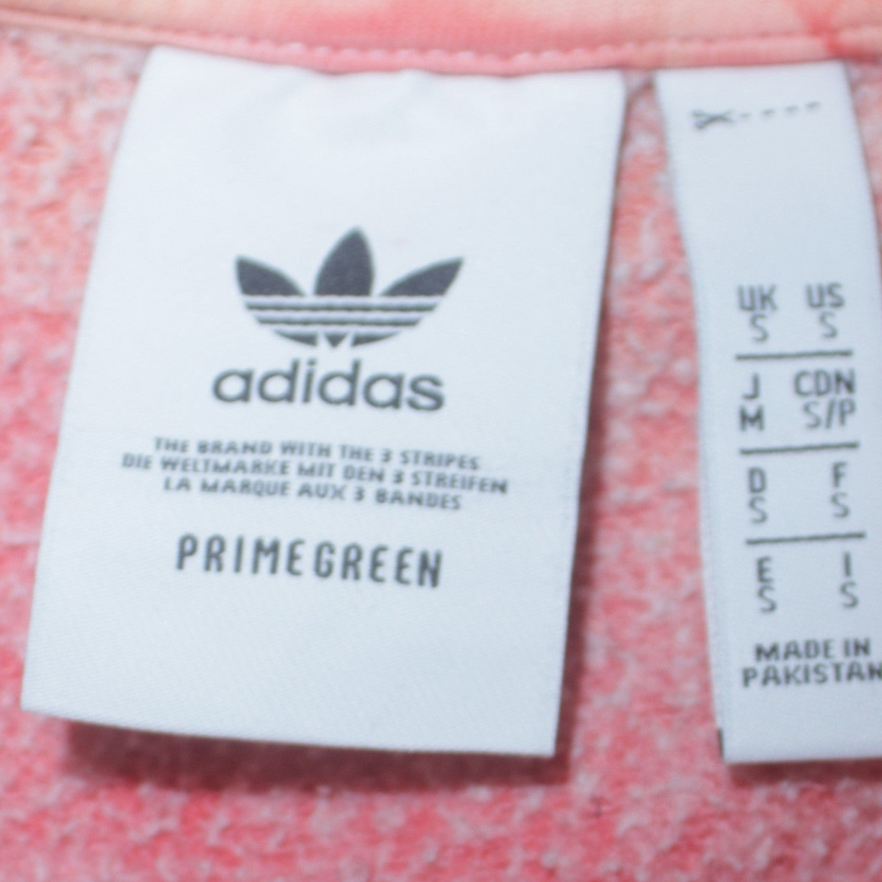 Adidas Womens Pink Tie Dye Crew Neck Sweatshirt Size S Primegreen