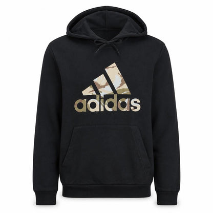 adidas Mens Black Pullover Hoodie Small Logo Sportswear