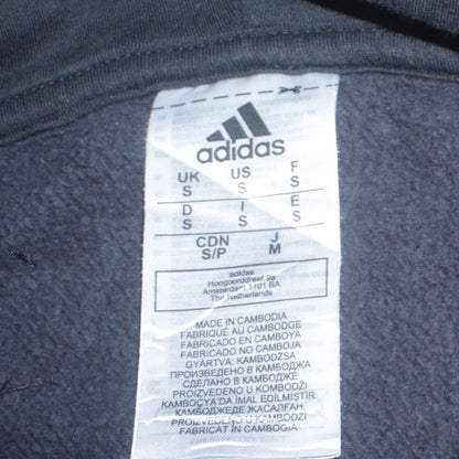 adidas Mens Black Pullover Hoodie Small Logo Sportswear