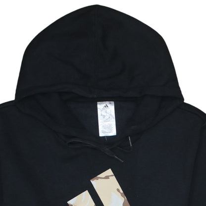 adidas Mens Black Pullover Hoodie Small Logo Sportswear