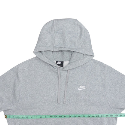 Nike Men's Grey Pullover Hoodie L Sports Fleece Sweatshirt