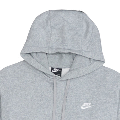 Nike Men's Grey Pullover Hoodie L Sports Fleece Sweatshirt