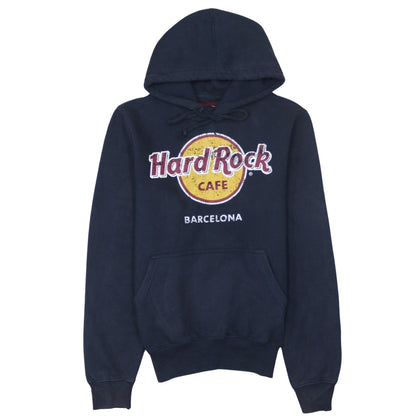 Mens UK Size S Hard Rock Cafe Blue Pullover Hoodie