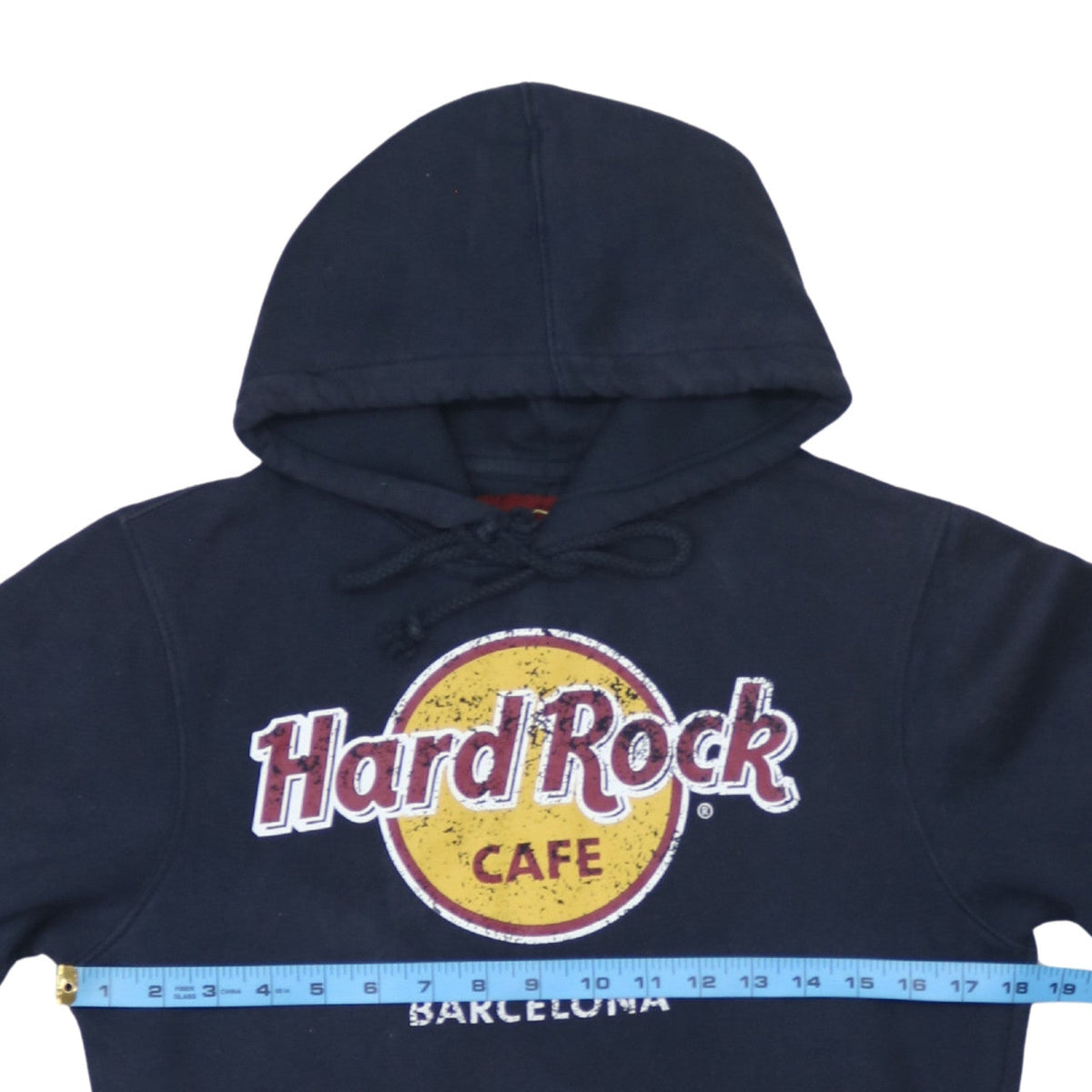 Mens UK Size S Hard Rock Cafe Blue Pullover Hoodie