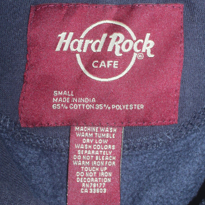 Mens UK Size S Hard Rock Cafe Blue Pullover Hoodie