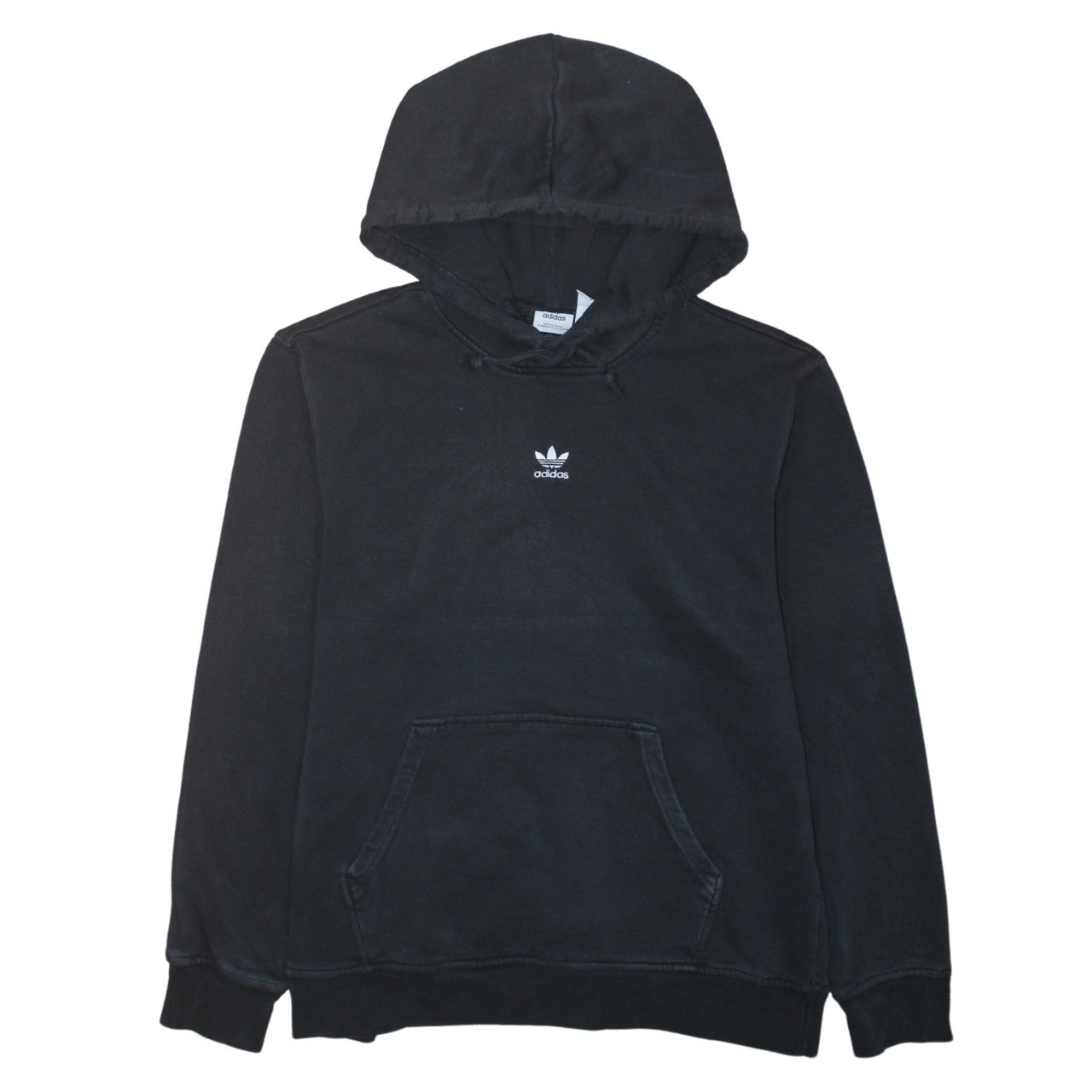 Womens UK Size 10 adidas Black Pullover Hoodie