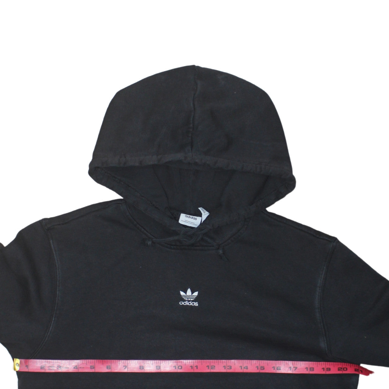 Womens UK Size 10 adidas Black Pullover Hoodie