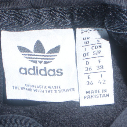 Womens UK Size 10 adidas Black Pullover Hoodie