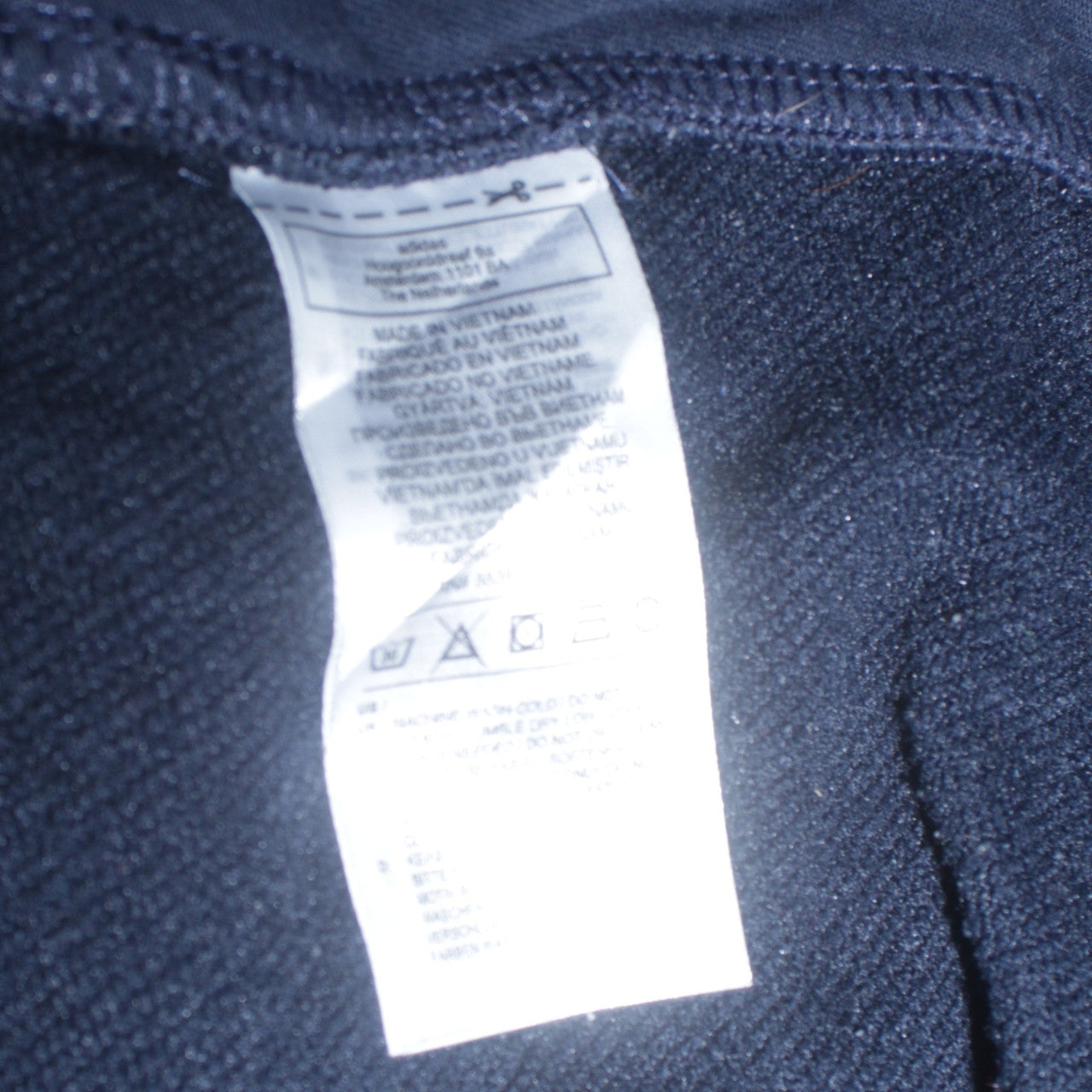 adidas Men's Blue Full Zip Hoodie Size L Sports Fleece Jacket