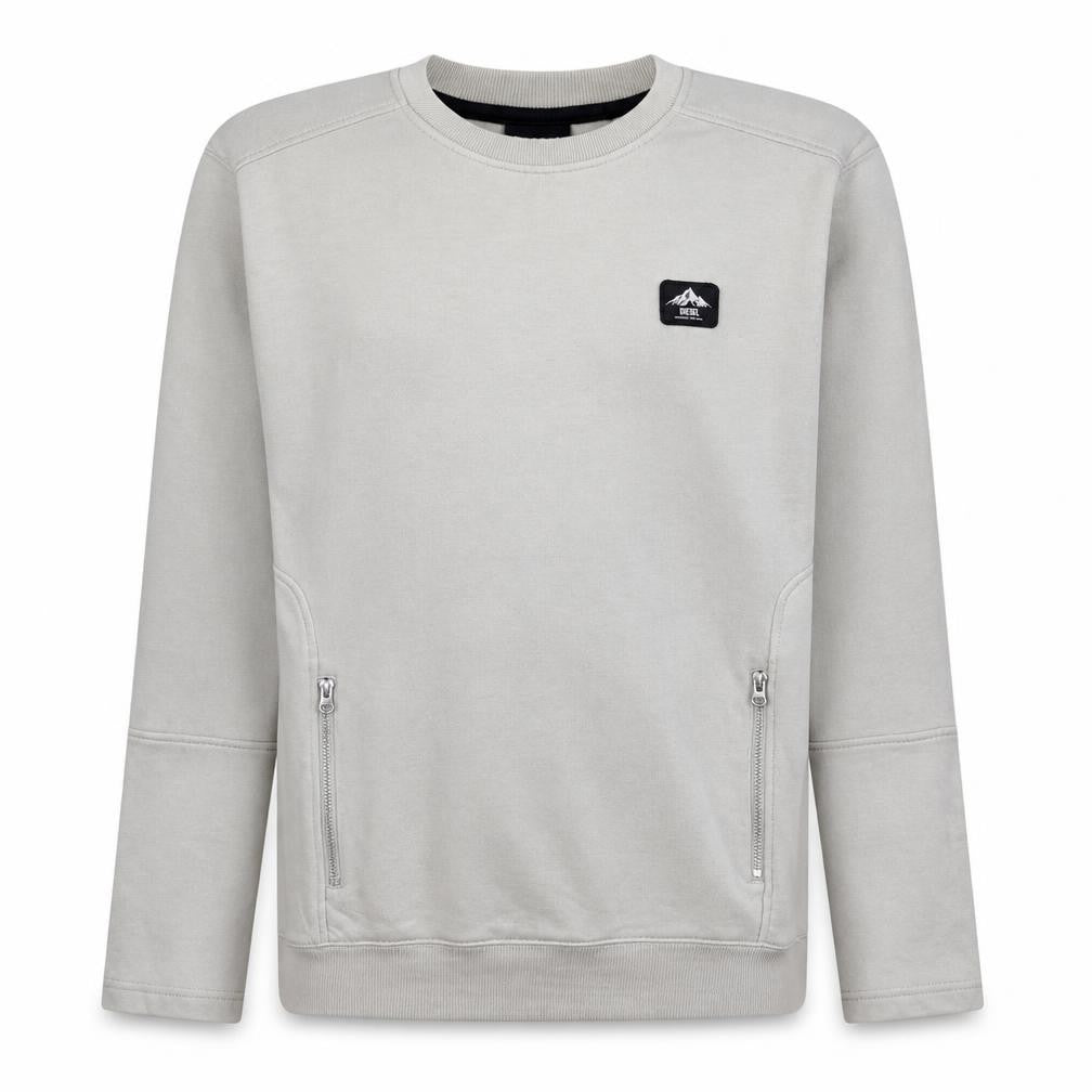Mens UK Size XL Diesel Beige Pullover Sweatshirt