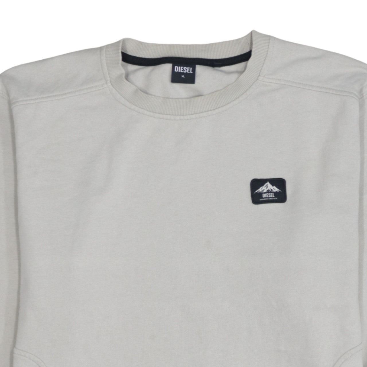 Mens UK Size XL Diesel Beige Pullover Sweatshirt